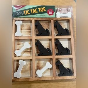 Wooden tic tax toe game